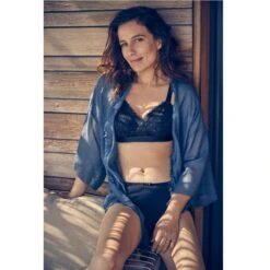 Soutien-Gorge Sans Armatures Noir Playtex Coeur Croisé -Panache Soldes Magasin 213986 3 1200x1200