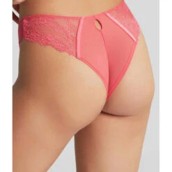 Culotte Brésilienne En Tulle Brodé - Rose -Panache Soldes Magasin culotte bresilienne rose 3406278 3 1140x1140