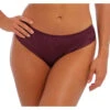 FANTASIE Culotte Classique En Maille Douce Et Imprimé Animalier – Violette -Panache Soldes Magasin culotte classique violet 3409440 2 1140x1140