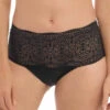 FANTASIE Culotte Haute Dentelle Stretch Invisible - Noir Fantaisie