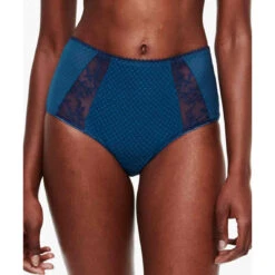 Chantelle Culotte Taille Haute - Bleue
