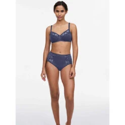 Chantelle Culotte Taille Haute - Bleue -Panache Soldes Magasin culotte taille haute bleue 3350892 4 1140x1140