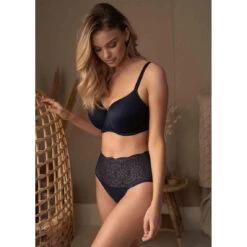 FANTASIE Culotte Taille Haute Dentelle Stretch Invisible - Bleue -Panache Soldes Magasin culotte taille haute dentelle stretch invisible bleu 3360966 5 1140x1140