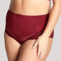 Culotte Taille Haute Rouge