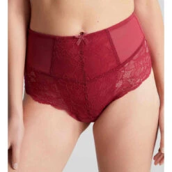Panache Culotte Taille Haute - Rouge
