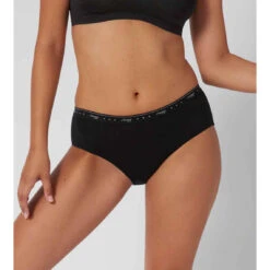 Sloggi Lot De 2 Slips Midi Noir