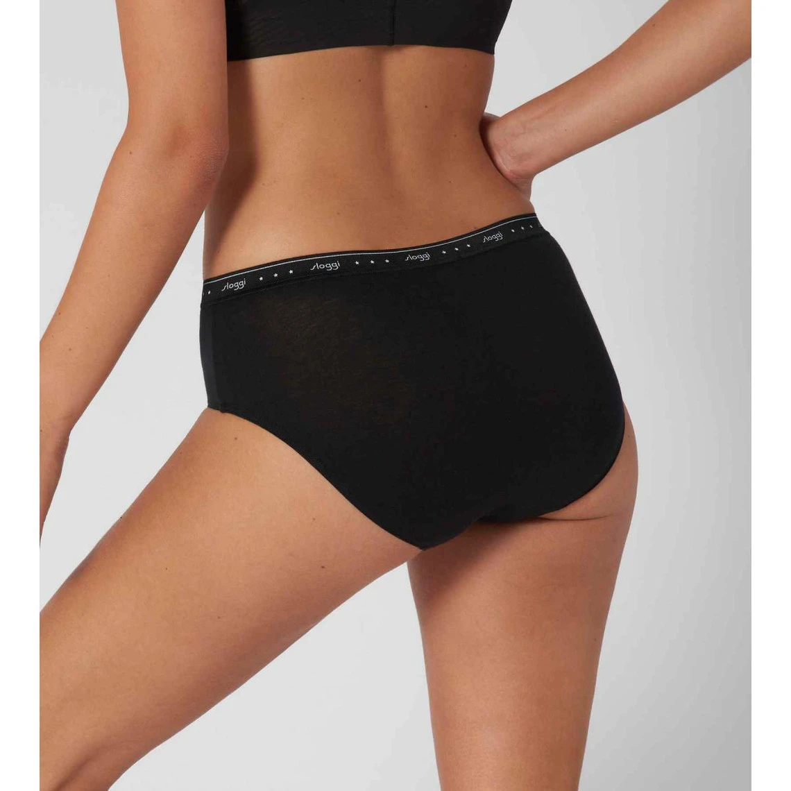 Sloggi Lot De 2 Slips Midi Noir 5 Sloggi Lot De 2 Slips Midi Noir – Image 3