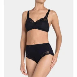 Sloggi Lot De 4 Culottes Hautes - Noir -Panache Soldes Magasin lot de 4 culottes hautes noir 1273185 4 1140x1140