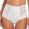 Slip Taille Haute Fantasie ILLUSION Blanc -Panache Soldes Magasin slip taille haute blanc 308379 1 1200x1200