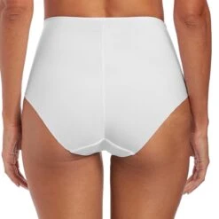 Slip Taille Haute Fantasie ILLUSION Blanc -Panache Soldes Magasin slip taille haute blanc 308379 2 1200x1200