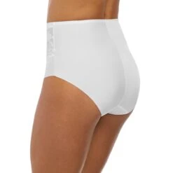 Slip Taille Haute Fantasie ILLUSION Blanc -Panache Soldes Magasin slip taille haute blanc 308379 3 1200x1200