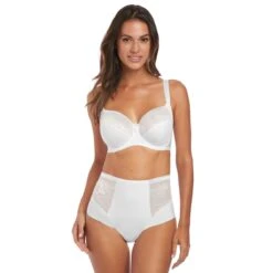 Slip Taille Haute Fantasie ILLUSION Blanc -Panache Soldes Magasin slip taille haute blanc 308379 4 1200x1200