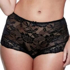 Slip Taille Haute Noir