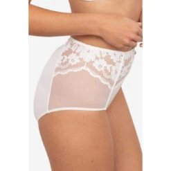 Culotte Taille Haute Dentelle - Ivoire 8 Culotte Taille Haute Dentelle - Ivoire -Panache Soldes Magasin soutien gorge armatures dentelle ivoire 3501252 4 1140x1140