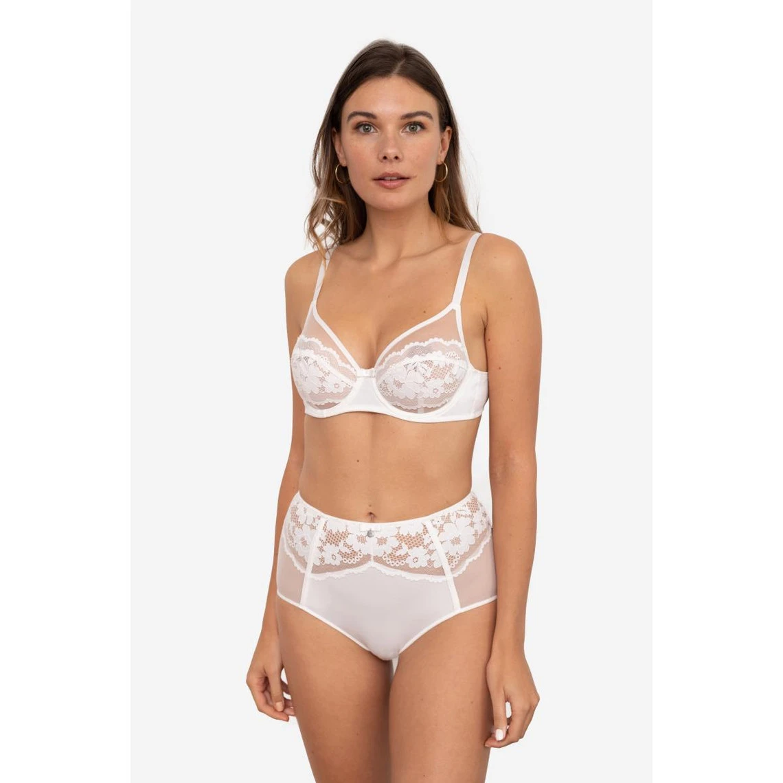 Culotte Taille Haute Dentelle - Ivoire 6 Culotte Taille Haute Dentelle - Ivoire – Image 4